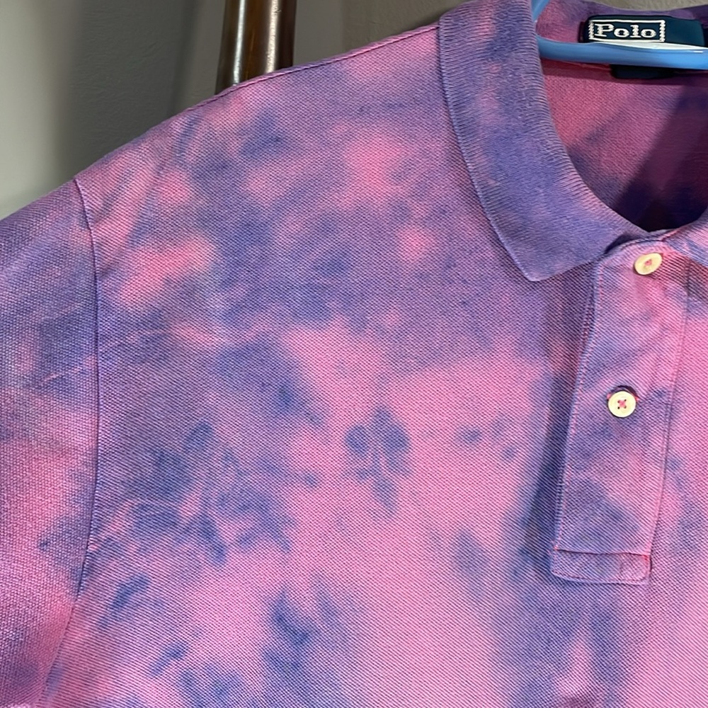 Ralph Lauren men Large 100% cotton artisan dyed. One of a kind! Polo - Picture 5 of 17